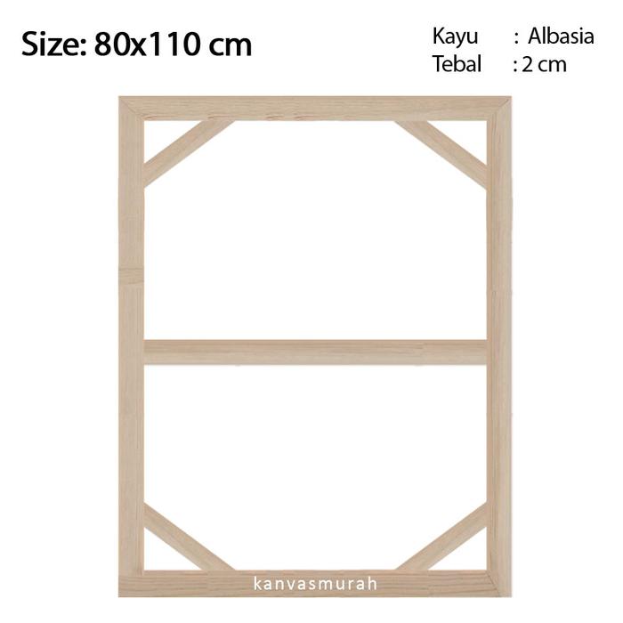 Gambar Spanram 80x110 cm Span Ram Kayu Frame 110x80 cm dari kanvasmurah undefined Tokopedia