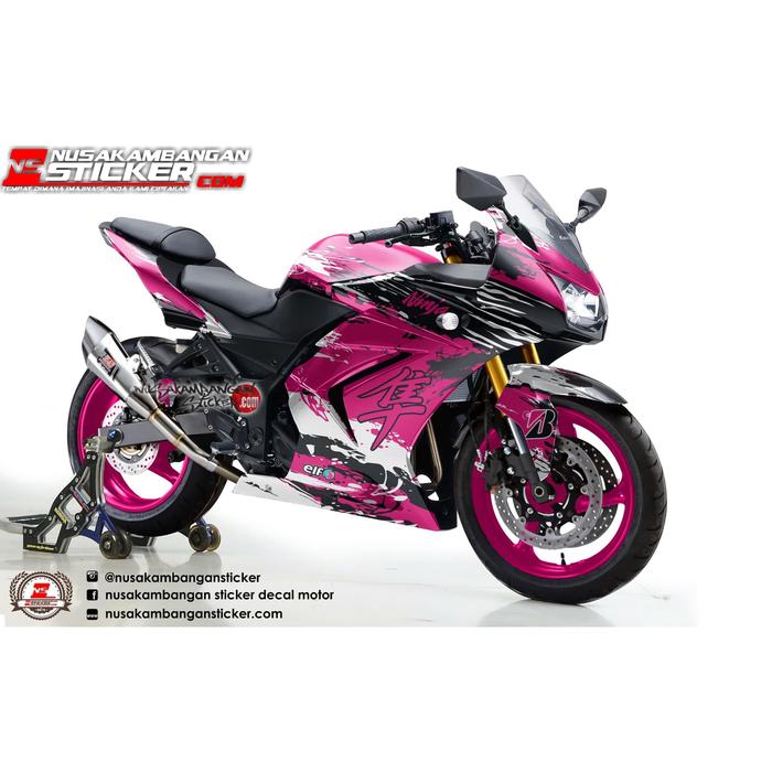 Gambar Decal Stiker Kawasaki Ninja 250 Karbu Kanji Pink - Max Decal, Superglossy dari Nusakambangan Sticker01 undefined Tokopedia