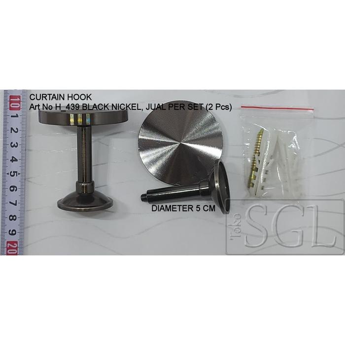 Gambar CURTAIN HOOKS / HOOK GORDEN/ AKSESORI GORDEN - (H_439_BLACK_NICKEL) dari Toko SGL New undefined Tokopedia
