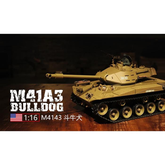 Heng Long US-M41A3 Walker BullDog Light RC Tank RTR 3839-1 di Jaya  Trading Tokopedia