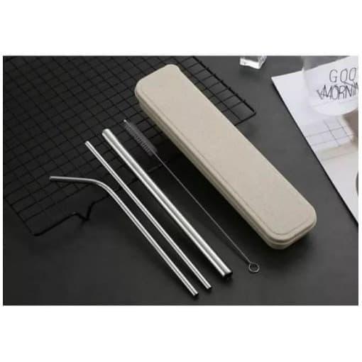 Gambar Sedotan Stainless Steel Set 4in1 + Kotak Penyimpanan dari PIK88ELEKTRONIK undefined Tokopedia