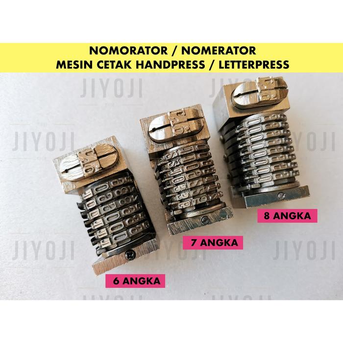 Gambar Nomorator / Nomerator untuk Mesin Cetak Handpress Letterpress Printing - 7 ANGKA dari Jiyoji Shop undefined Tokopedia