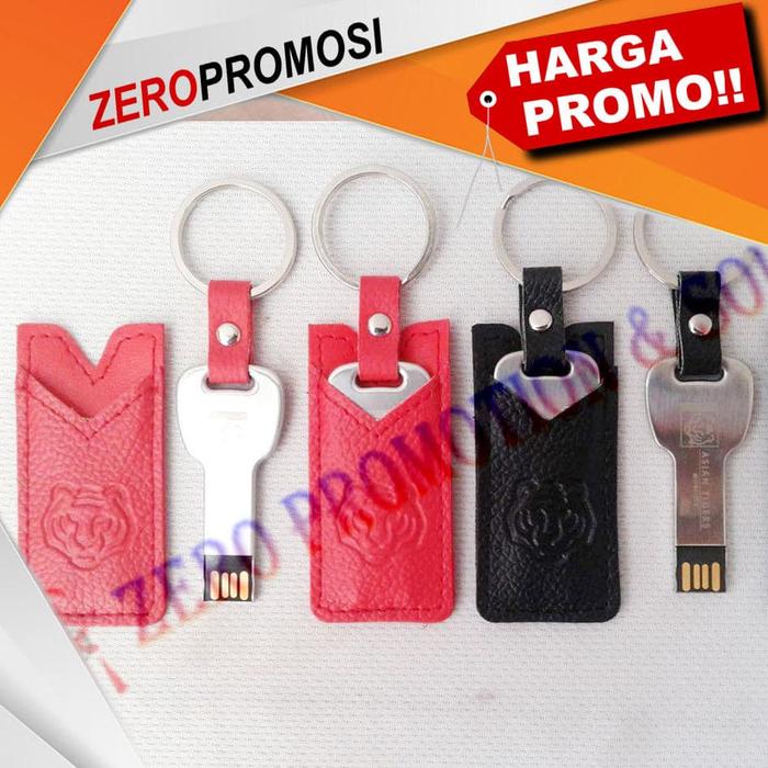 Gambar Flashdisk Kunci bahan metal dengan Sarung Kulit FDLT26 dari Zeropromosi undefined Tokopedia