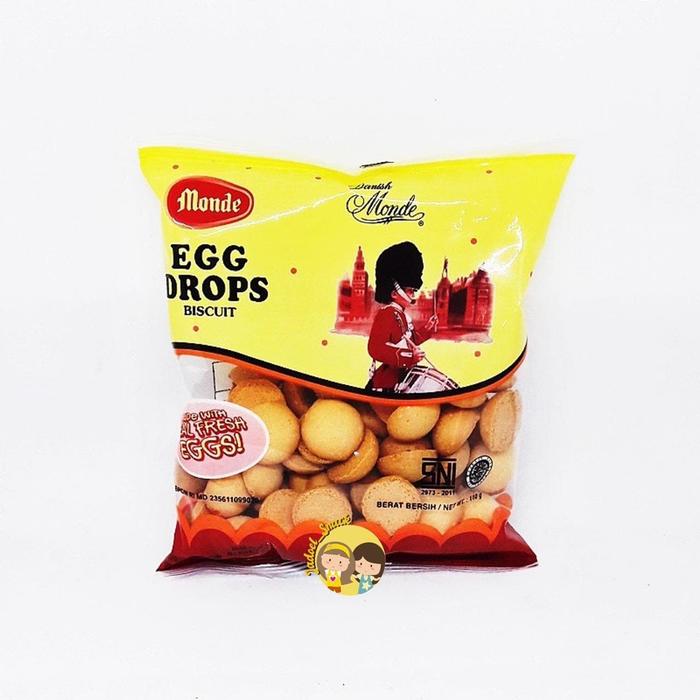 Gambar Monde Egg Drops Biscuit Kue 110 Gram - Biskuit Jadul by jadoel snack dari JADOEL SNACK_NEW undefined Tokopedia