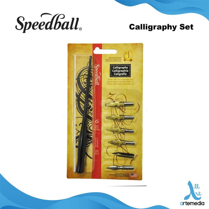Gambar Pena Kaligrafi Speedball Calligraphy Pen Nib and Penholder Set dari Artemedia_NEW undefined Tokopedia