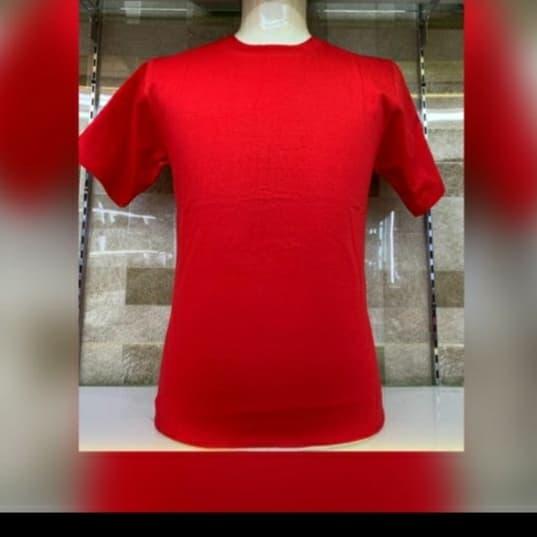 Jual Kaos Polos Lengan Pendek Pria Dan Wanita Cotton Combed Warna Merah Merah S Kota Depok Bengkulu Stor Tokopedia
