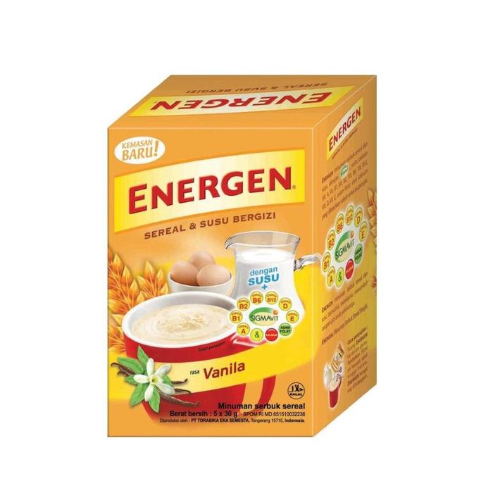 Gambar Energen Cereal & Susu Instant Vanilla Coklat 5 X 29 gram - Vanila dari Kyan Mart undefined Tokopedia