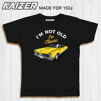 Gambar KAIZER RH-0485 Kaos Not Old but Classic - Automotive - Hitam, S dari UniTee Official undefined Tokopedia