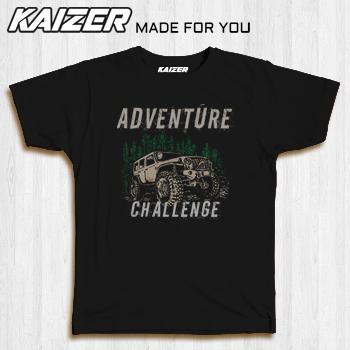 Gambar KAIZER RH-0484 Kaos Jeep Adventure Challenge - Automotive - Hitam, S dari UniTee Official undefined Tokopedia