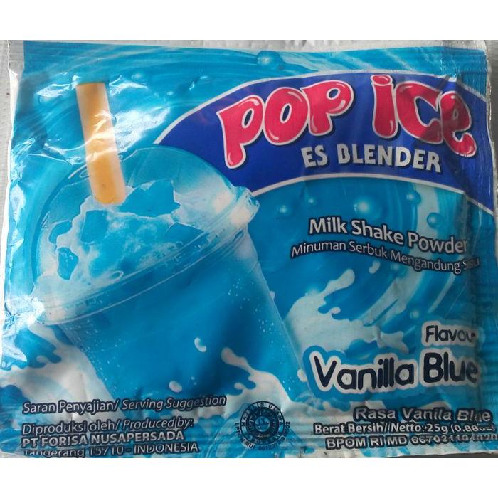 Gambar Pop Ice Blender Aneka Rasa 1 Renteng 10 sachet - Pop Ice 1 Renceng - Vanilla Blue dari Ferozqu Store undefined Tokopedia