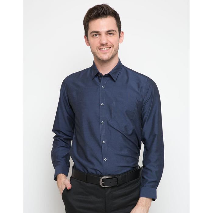 Gambar Ricciman Slim Fit Lengan Panjang Navy - 15.5 dari Ricciman undefined Tokopedia