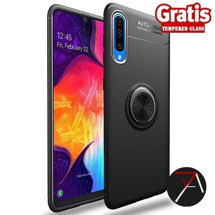Gambar Samsung Galaxy A70 Invisible I Ring iRing Soft Case Tempered Glass - Hitam dari 17 Agustus Case undefined Tokopedia