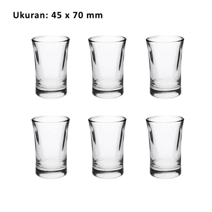 Gambar Gelas Sloki Minum Kaca 6 Cm Wine Beer One Shot Minuman Alkohol Alcohol - Ukuran 7 Cm dari ShinyElectroGroup undefined Tokopedia