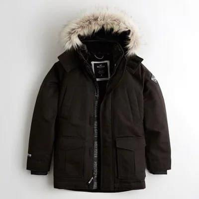 fur lined parka