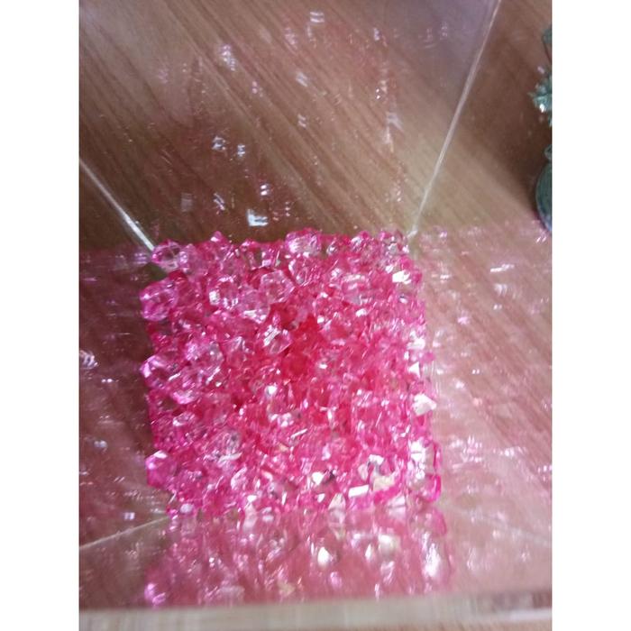 Gambar Manik Manik / Payet / Aksesoris / Crystal Stone Pink Per 100 Gram - 6 dari Kota.Aksesoris undefined Tokopedia