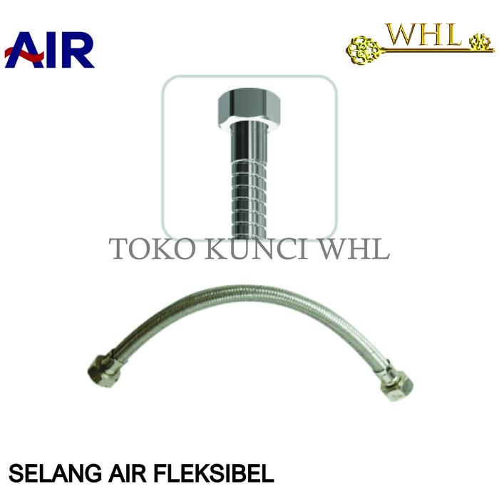 Gambar AIR Selang Air Fleksibel Stainless Steel Narita 30-50cm(Flexible Hose) - 30cm dari Tirta Jaya Surabaya undefined Tokopedia
