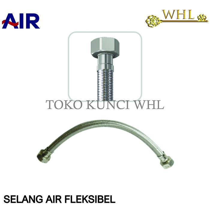 Gambar AIR Selang Air Fleksibel Stainless Steel Anyam 30-50cm (Flexible Hose) - 30cm dari Tirta Jaya Surabaya undefined Tokopedia