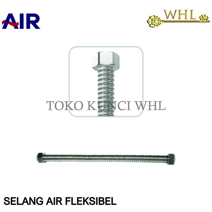 Gambar AIR Selang Air Fleksibel Stainless Steel Wavy 30-50cm (Flexible Hose) - 30cm dari Tirta Jaya Surabaya undefined Tokopedia