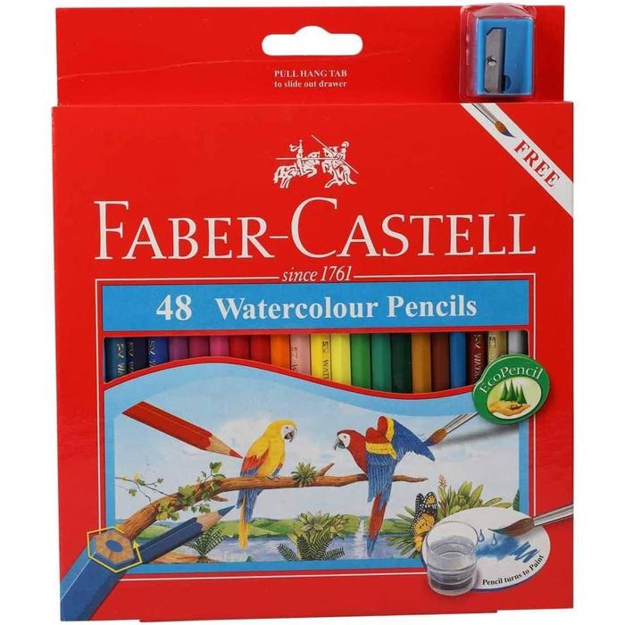 Gambar Faber Castell 48 Watercolour Pencils / Pensil Warna dari Raja Stationery undefined Tokopedia