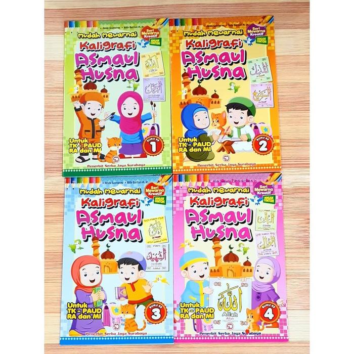 Gambar Buku Mudah mewarnai Kaligrafi Asmaul Husna - no 3 dari Pan Pan undefined Tokopedia
