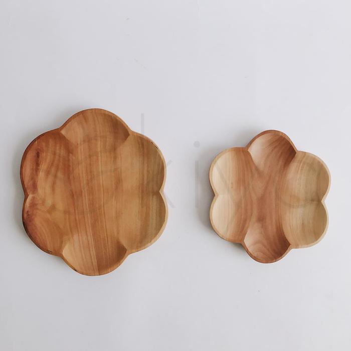 Gambar SAKURA | piring kayu / piring bunga kayu - Medium 16cm dari kiyakayu undefined Tokopedia