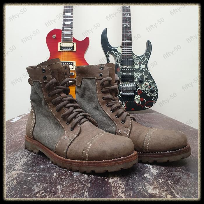 Gambar Preloved Sepatu Boots Kulit Wayout Olive dari Fifty-50 undefined Tokopedia