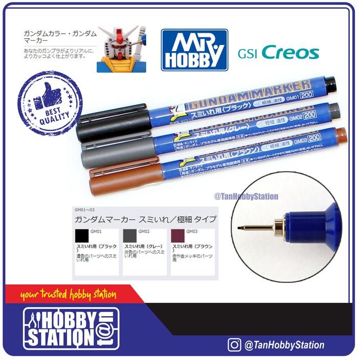Gambar Gundam Marker Liner Type - Panel Lining Line Model Kit Fine Tip - Hitam dari TanHobbyStation undefined Tokopedia