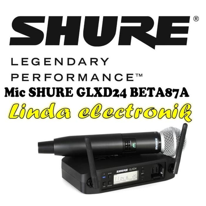 Gambar Mic Wireless SHURE GLXD24 SM58 ORIGINAL Single Mic Garansi Resmi dari Linda electronik215 undefined Tokopedia