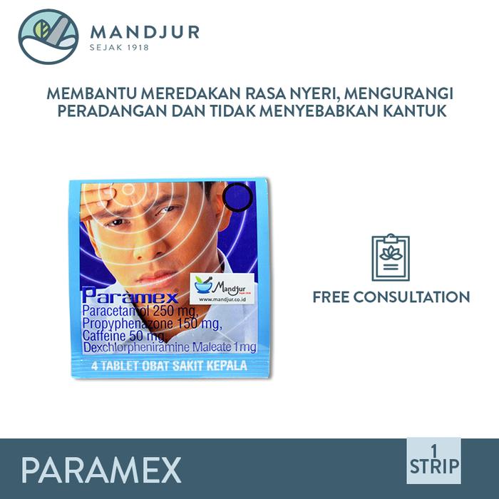 Jual Paramex Obat Pereda Nyeri Sakit Kepala Migrain Sakit Gigi Jakarta Pusat Mandjur Tokopedia