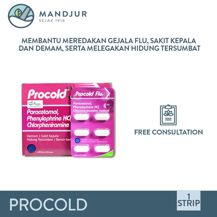 Jual Procold Meredakan Flu Hidung Tersumbat Sakit Kepala Demam Jakarta Pusat Mandjur Tokopedia