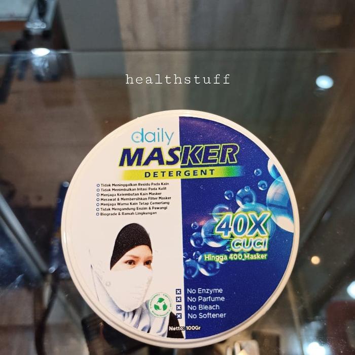 Gambar DETERGEN BUBUK DAILY /DETERJEN UNTUK MASKER / DETERJEN TANPA PEMUTIH - 100gr dari healthstuff undefined Tokopedia