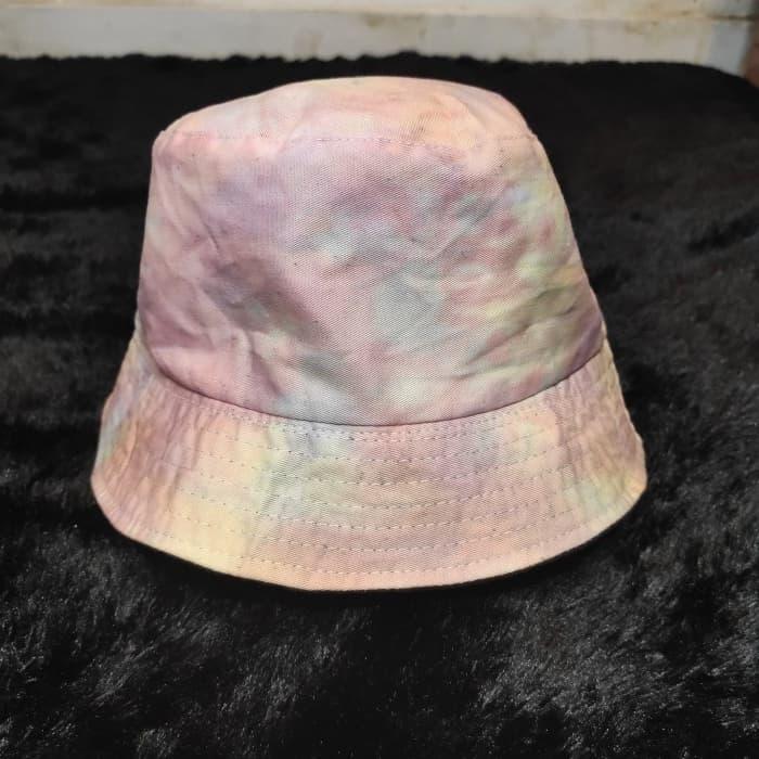 Topi Bucket Hat Tie Dye Warna Unicorn 