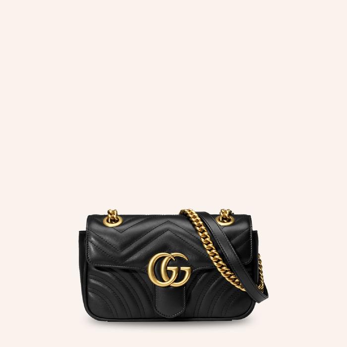 Jual Tas Gucci GG Marmont Matelass Bag Mini Black leather