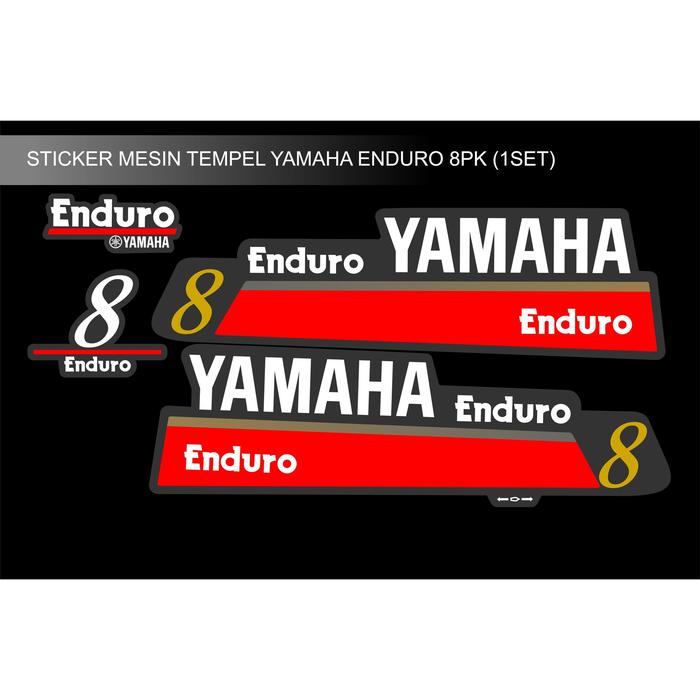 Gambar STICKER MESIN TEMPEL YAMAHA ENDURO 8PK dari StickerSquadShop undefined Tokopedia