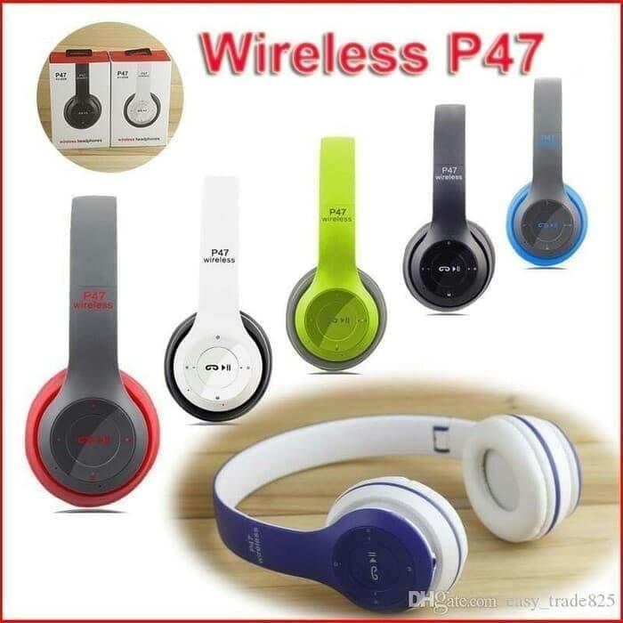 Gambar P47 HEADSET BLUETOOTH P47 BANDO - HEADPHONE WIRELESS dari blingacc undefined Tokopedia