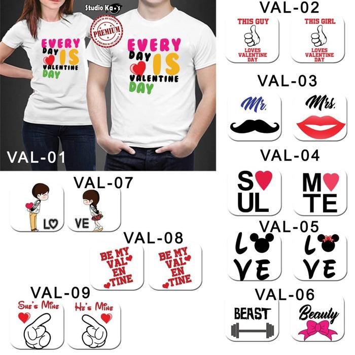 Jual Kaos Dewasa Couple Tema Valentine Dapat 2 Pcs Kaos Jakarta Timur Lito Shop Tokopedia