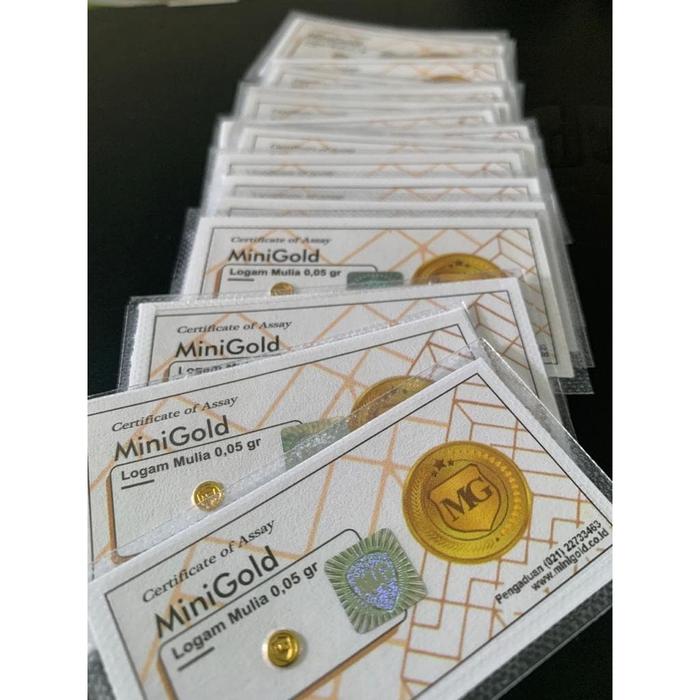 Jual Emas Mini Minigold 0 05gr Logam Mulia 24 Karat Kab Bogor Artinus Gold 