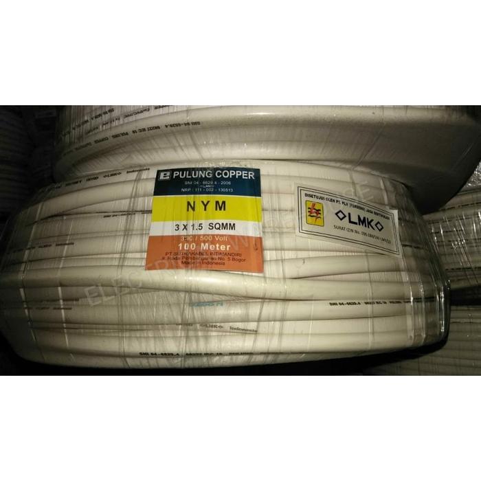 Gambar Kabel NYM 3x1.5mm2 PULUNG 100 M (3x1.5mm 3x1.5 3x1,5mm 3x1,5) 100M dari Electrical Warehouse branch undefined Tokopedia