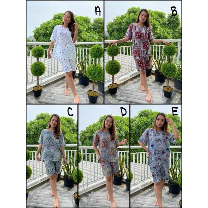 Gambar 1 set baju dan celana baju tidur malam piyama ibu hamil menyusui bumil dari jejezozo undefined Tokopedia