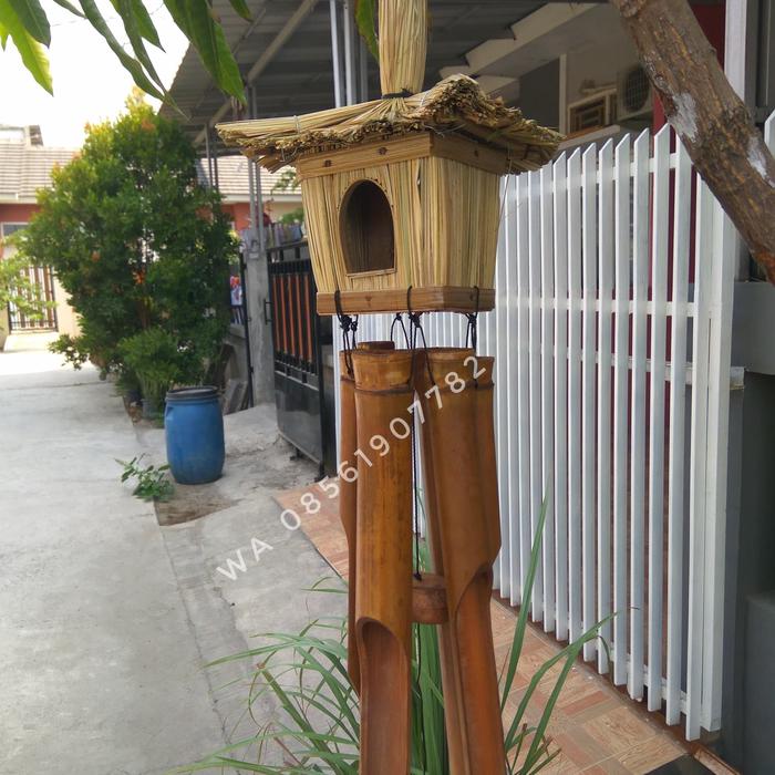 Gambar Lonceng angin bambu, klontong bambu jerami - Kotak dari Hanindya Craft undefined Tokopedia