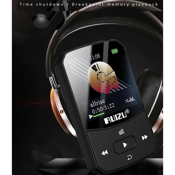 Gambar Original RUIZU X52 8Gb BLUETOOTH Sport MP3 Player DAP TF FM Pedo V X50 - Standard dari Digitalworld undefined Tokopedia