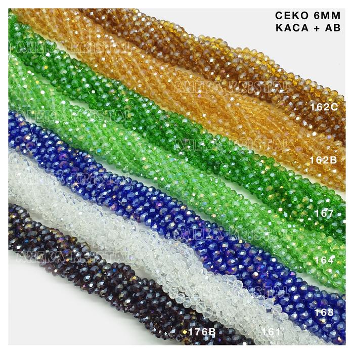 Gambar Ceko Bulat Labu Manik Kristal 6mm - Mas dari Aneka Kristal undefined Tokopedia