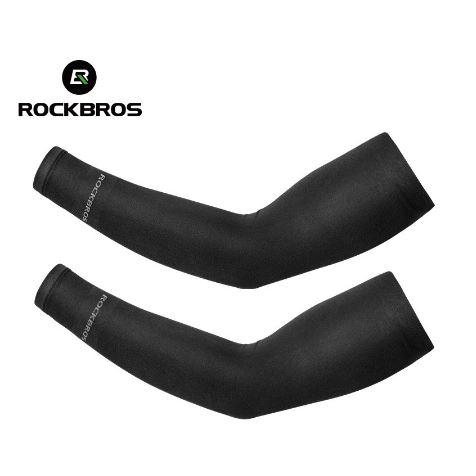 Gambar Manset Tangan Sepeda Pria Wanita Rockbros Anti UV Hiking Outdoor Cool - Hitam dari Redwire.Store undefined Tokopedia