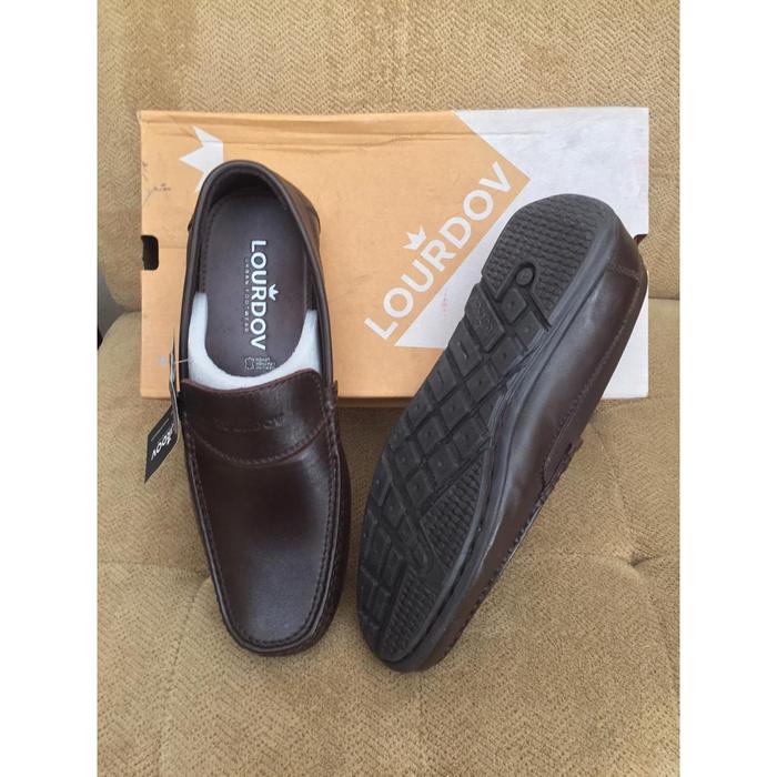 Gambar Sepatu kulit Pria Lourdov (Crown Series) - Cokelat, 42 dari GeGie undefined Tokopedia