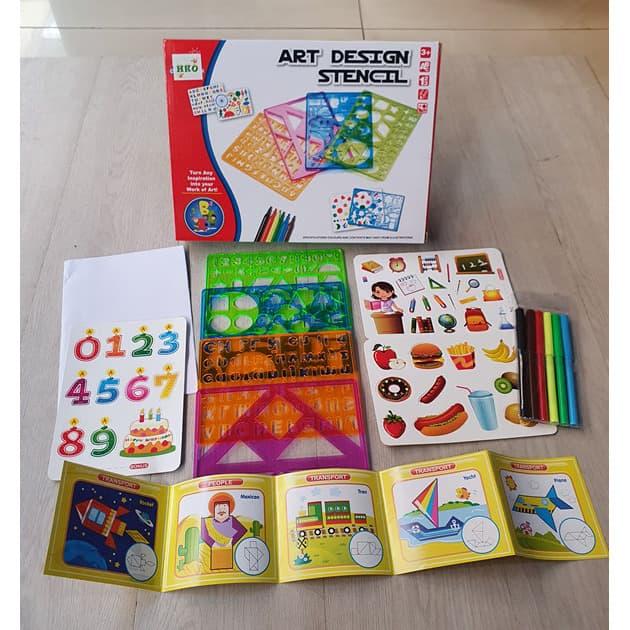 Gambar MAINAN EDUKASI ART DESIGN PERALATAN MEWARNAI DAN MENGGAMBAR dari Our Kingdom undefined Tokopedia