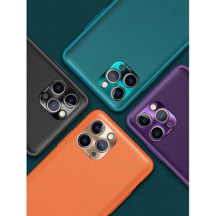 Gambar iPhone 12 mini 12 Pro Max Slim Leather Texture Protective Phone Case - Hitam, iP 12 Pro Max dari azkasahira undefined Tokopedia