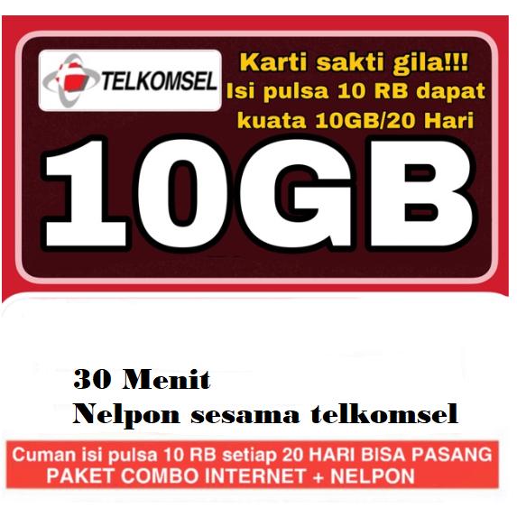 Jual Kartu Sakti Telkomsel 10 Gb Kota Depok R C Bookstore Tokopedia