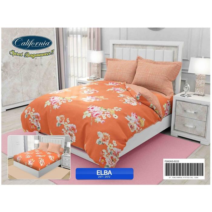 Jual California Bed Cover King Set Elba Jakarta Barat Toko Rainbow Sale Tokopedia