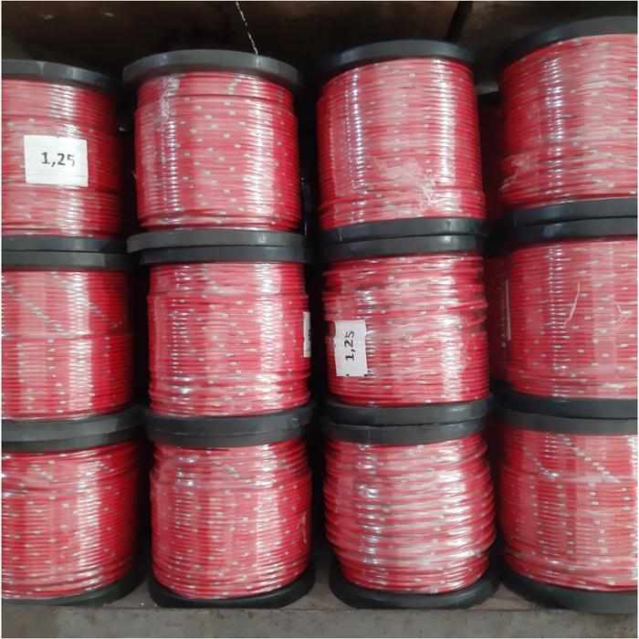 Gambar Kabel Tembaga 1.25 mm - Panjang 100 Meter - Kabel Bintik Serabut - Merah dari Om Gundul undefined Tokopedia