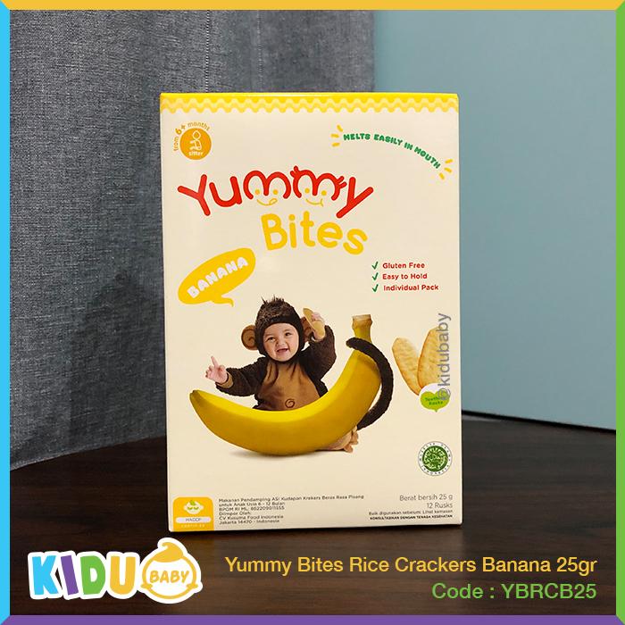 Gambar Yummy Bites Rice Crackers 25gr - Banana dari Kidu Baby undefined Tokopedia
